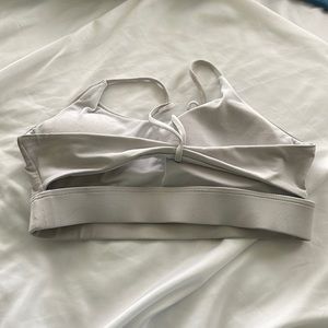White sports bra